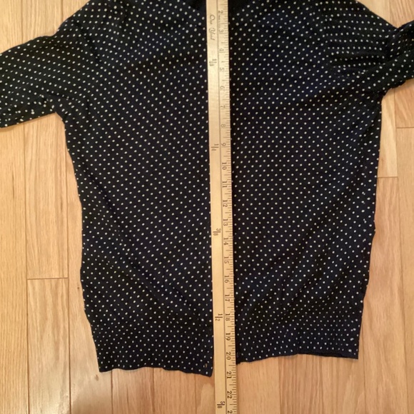 Banana Republic Cardigan, Cotton Silk, Polka Dot, See size description - Picture 7 of 8